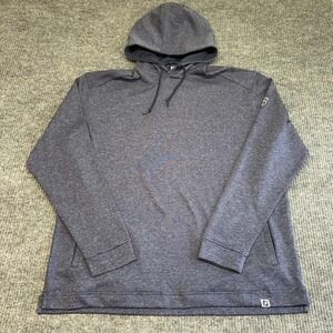 FootJoy Golf Hoodie Heathered Navy Lightweight Personalized Embroidered B XL